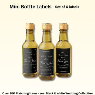 Étiquettes Pour Bouteilles De Vin Mini bouteille de vin - Ensemble d'étiquettes pour