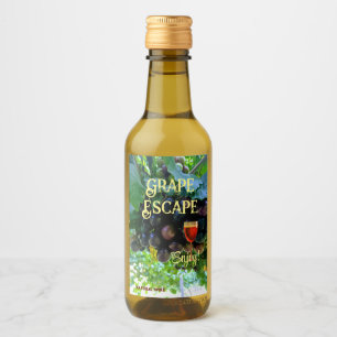 Étiquettes Pour Bouteilles De Vin Mini Raisins Naturels À Vins