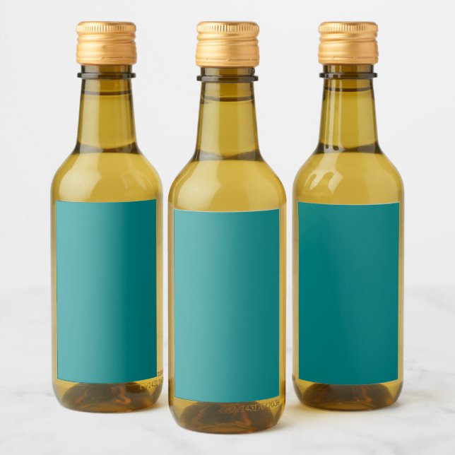 Étiquettes Pour Bouteilles De Vin Mini sarcelle (Bouteilles)