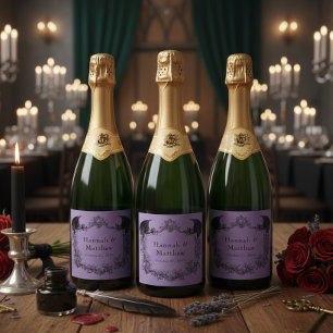 ÉTIQUETTES POUR BOUTEILLES DE VIN MOUSSEUX