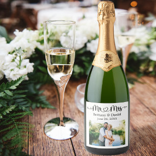 ÉTIQUETTES POUR BOUTEILLES DE VIN MOUSSEUX 