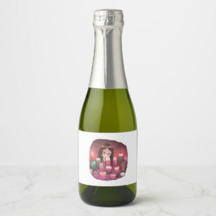 ÉTIQUETTES POUR BOUTEILLES DE VIN MOUSSEUX さ く に な じ