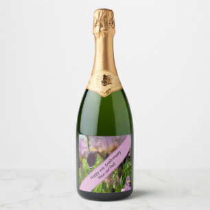Étiquettes Pour Bouteilles De Vin Mousseux 21e anniversaire du Mariage