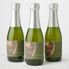 Étiquettes Pour Bouteilles De Vin Mousseux 315 Roses
