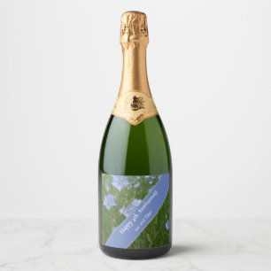 Étiquettes Pour Bouteilles De Vin Mousseux 4e anniversaire Mariage modifiable