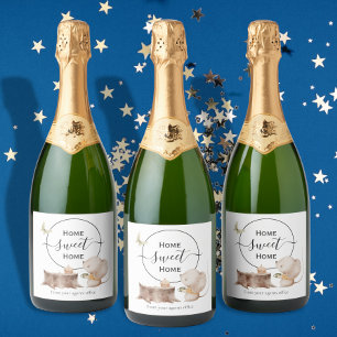 Étiquettes Pour Bouteilles De Vin Mousseux Accueil home sweet home nouveau cadeau maison de l