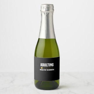 Étiquettes Pour Bouteilles De Vin Mousseux Adulte surévalué