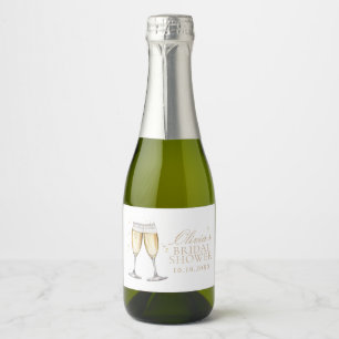 Étiquettes Pour Bouteilles De Vin Mousseux Assiettes en papier pour la fête prénuptiale Perle