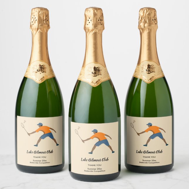 Étiquettes Pour Bouteilles De Vin Mousseux Badminton (Bouteilles)