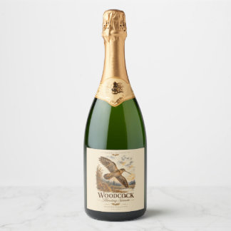 Étiquettes Pour Bouteilles De Vin Mousseux Bécasse en Vol