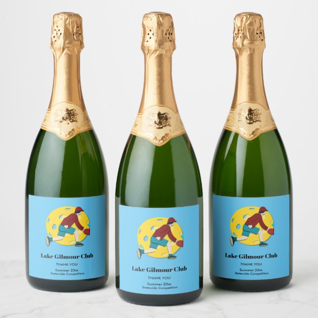 Étiquettes Pour Bouteilles De Vin Mousseux Boule de pique (Bouteilles)