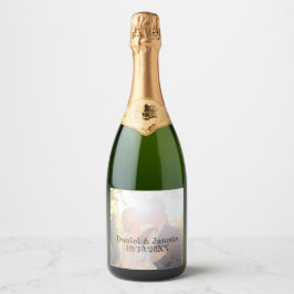 Étiquettes Pour Bouteilles De Vin Mousseux Bouteilles de Mariage customisées