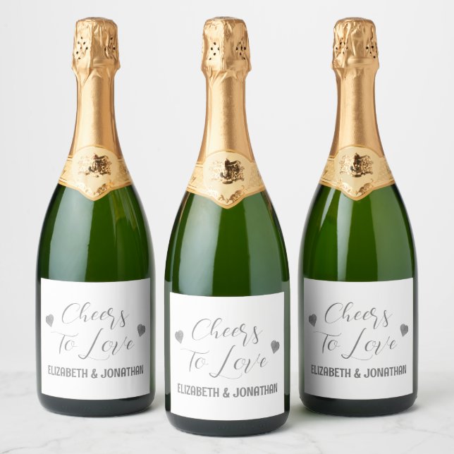 Étiquettes Pour Bouteilles De Vin Mousseux Bravo à l'amour (Bouteilles)
