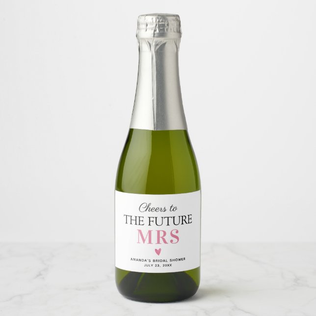 Étiquettes Pour Bouteilles De Vin Mousseux Bravo à l'avenir Mme. (Devant)