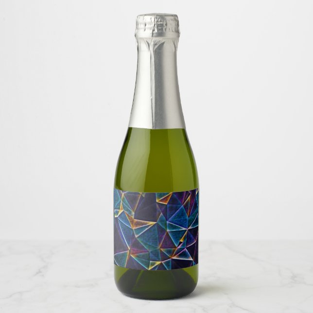 Étiquettes Pour Bouteilles De Vin Mousseux Bulles cassées (Devant)