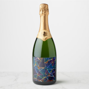 Étiquettes Pour Bouteilles De Vin Mousseux Bulles cassées
