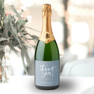 Étiquettes Pour Bouteilles De Vin Mousseux Calligraphie Moderne Mariage