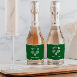 Étiquettes Pour Bouteilles De Vin Mousseux C'est un match parfait Tennis Bachelorette