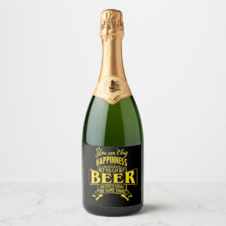 Étiquettes Pour Bouteilles De Vin Mousseux Citation de bière drôle