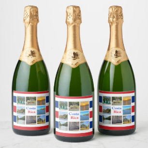Étiquettes Pour Bouteilles De Vin Mousseux Costa Rica