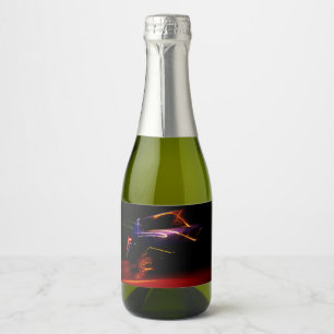 Étiquettes Pour Bouteilles De Vin Mousseux danse de voiture violette