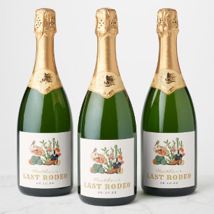 Étiquettes Pour Bouteilles De Vin Mousseux Dernier Rodéo