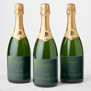 Étiquettes Pour Bouteilles De Vin Mousseux Design élégant
