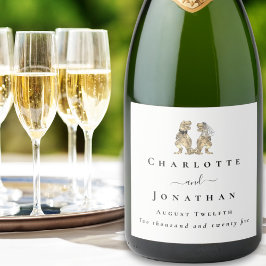 Étiquettes Pour Bouteilles De Vin Mousseux Dinosaur Theme Wedding Custom