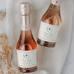 Étiquettes Pour Bouteilles De Vin Mousseux Dolce Vita Fête des mariées