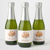 Douce Fête de Mariage Bohème Rétro Florale Nom Per