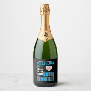 Étiquettes Pour Bouteilles De Vin Mousseux Drôle Dialyse RN Urine Humour Nephrologie Infirmiè