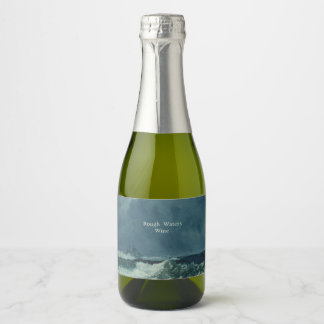 Étiquettes Pour Bouteilles De Vin Mousseux Eaux Brutes Nautiques