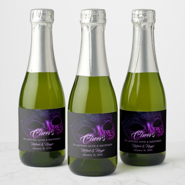 Étiquettes Pour Bouteilles De Vin Mousseux Elégant Champagne du Soir (Bouteilles)