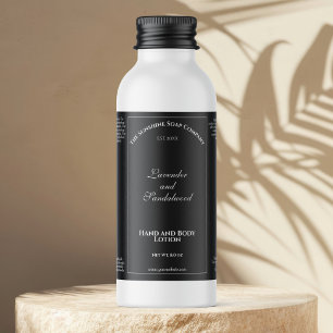 Étiquettes Pour Bouteilles De Vin Mousseux Elégant noir imperméable bouteille de cosmétique é