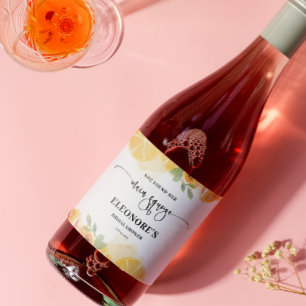 Étiquettes Pour Bouteilles De Vin Mousseux Elle a trouvé sa Fête des mariées principale Squee