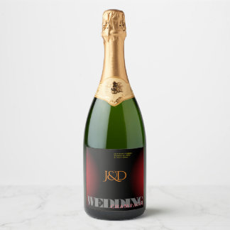 Étiquettes Pour Bouteilles De Vin Mousseux Ensemble de Étiquettes Monogramme de nourriture et