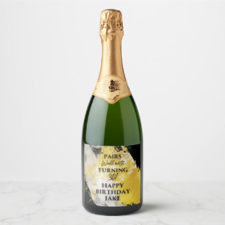 Étiquettes Pour Bouteilles De Vin Mousseux Ensemble d'étiquettes pour les produits alimentair