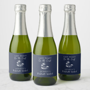 Étiquettes Pour Bouteilles De Vin Mousseux Enterrement de vie de jeune fille au bord de la me