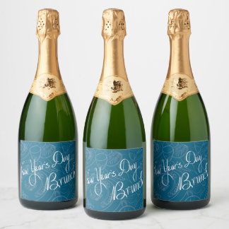 Étiquettes Pour Bouteilles De Vin Mousseux Étiquettes de bouteille manuscrites pour le jour d