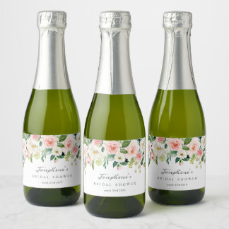 Étiquettes Pour Bouteilles De Vin Mousseux Étiquettes de bouteilles de vin Blush Mini Sparkli