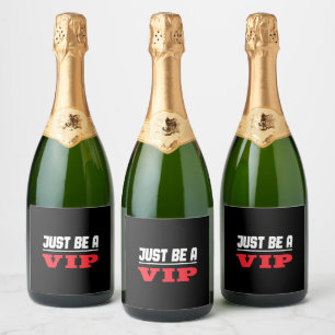 Étiquettes Pour Bouteilles De Vin Mousseux Étoile du centre commercial - Soyez simplement un