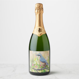 Étiquettes Pour Bouteilles De Vin Mousseux Fanatique d'oiseaux