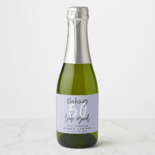 Étiquettes Pour Bouteilles De Vin Mousseux Fête de 50 ans