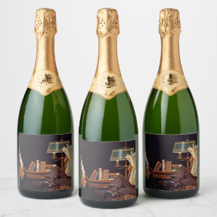 Étiquettes Pour Bouteilles De Vin Mousseux Flèche chemise Collars, Publicité américaine, 1