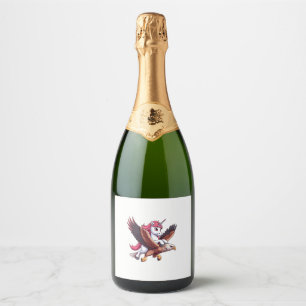 Étiquettes Pour Bouteilles De Vin Mousseux Garçons Filles Hommes Femmes Faucon à Queue Rouge