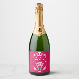 Étiquettes Pour Bouteilles De Vin Mousseux Gay pride Brighton