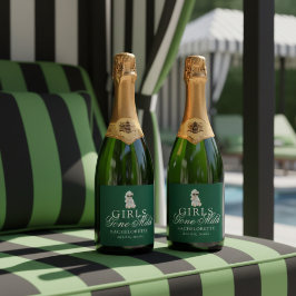 Étiquettes Pour Bouteilles De Vin Mousseux Girls Gone Mild Spa Bear Bachelorette