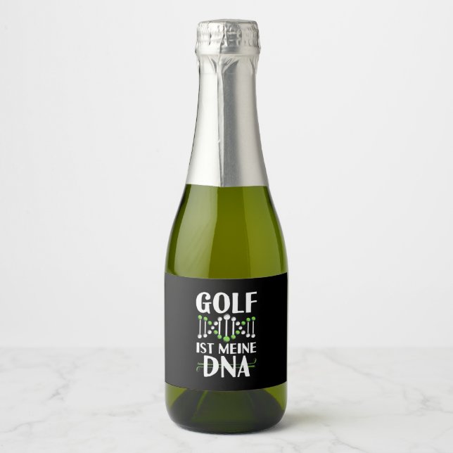 Étiquettes Pour Bouteilles De Vin Mousseux Golf C'est mon ADN (Devant)