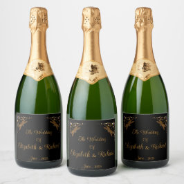 Étiquettes Pour Bouteilles De Vin Mousseux Imaginaire Fairy Tale Mariage
