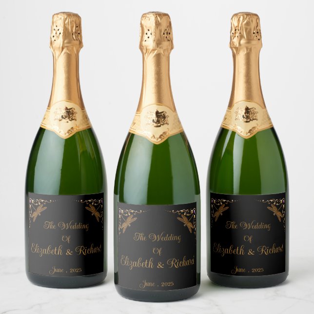 Étiquettes Pour Bouteilles De Vin Mousseux Imaginaire Fairy Tale Mariage (Bouteilles)